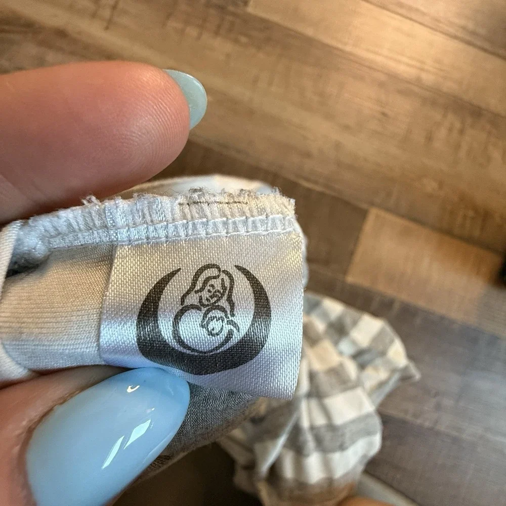 Bye Bye Calorie Car Seat Or Nursing Cover Grey White Striped